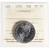 1994 Canada 50-cents ICCS Certified MS65