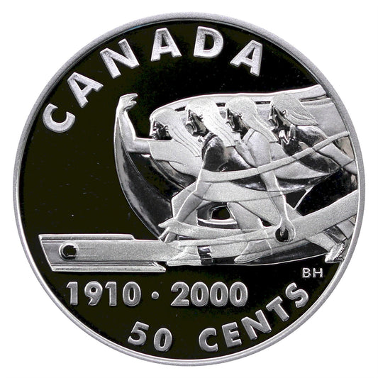 2000 Canada Bowling 50-cents Silver Proof_