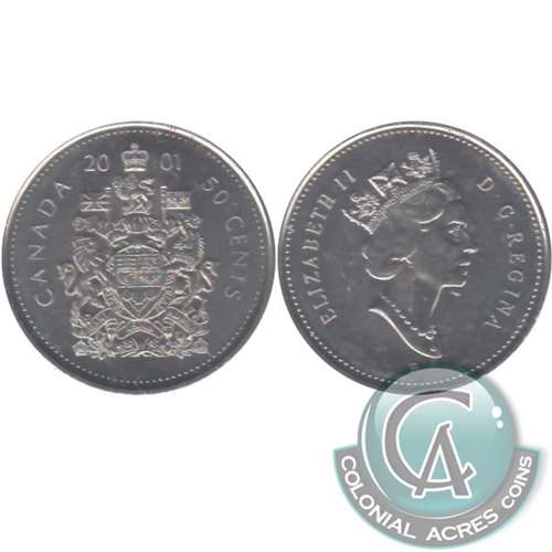 2001P Canada 50-cents Brilliant Uncirculated (MS63)