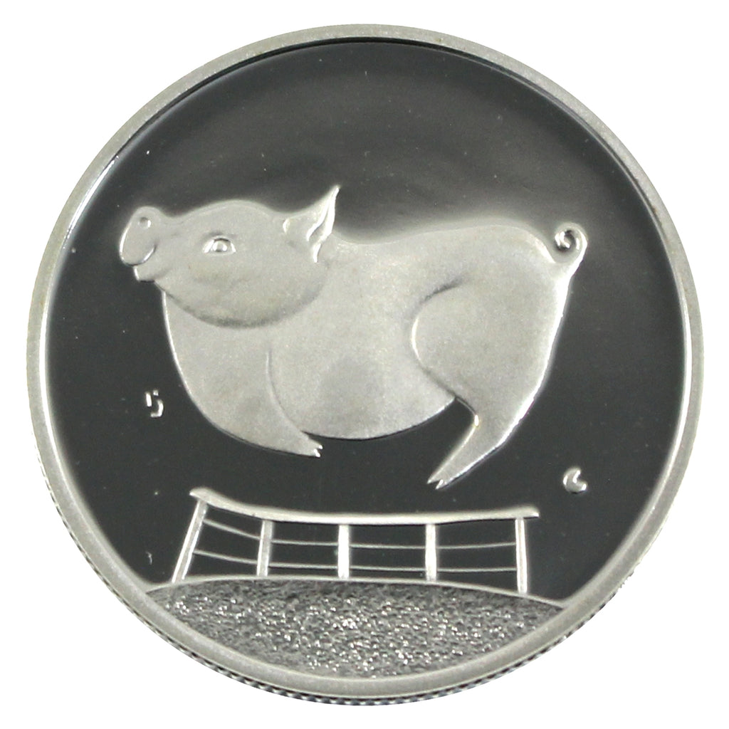 2002 Canada Pig 50-cents Silver Proof_