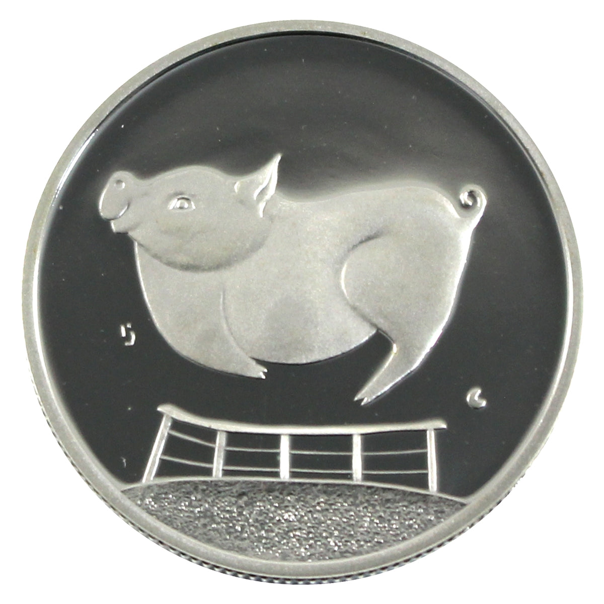 2002 Canada Pig 50-cents Silver Proof_