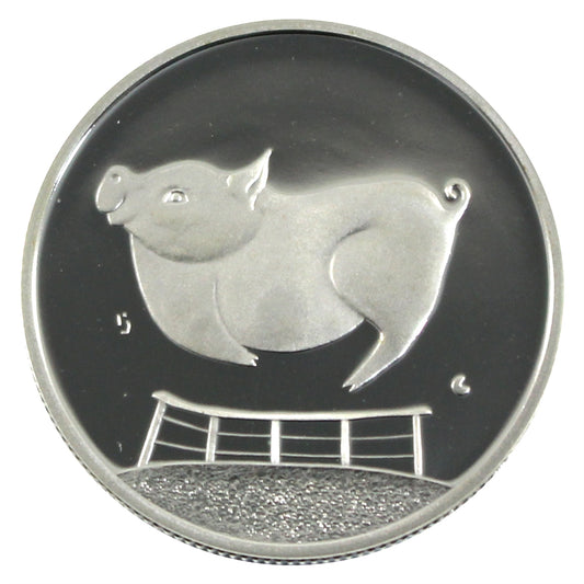 2002 Canada Pig 50-cents Silver Proof_