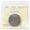 2002P Ascension Canada 50-cents ICCS Certified MS65