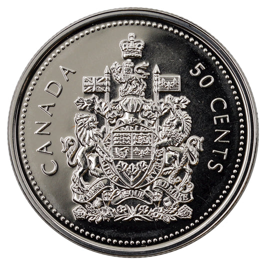 2002P Canada Coat of Arms 50-cents Proof Like (Mint Set Issue Only)