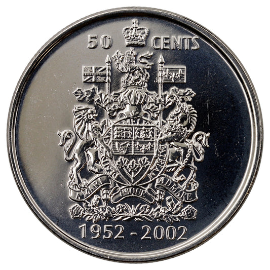 2002P Canada Jubilee 50-cents Brilliant Uncirculated (MS63)