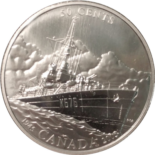 2005 Canada Battle Of The Atlantic 50-cents Specimen