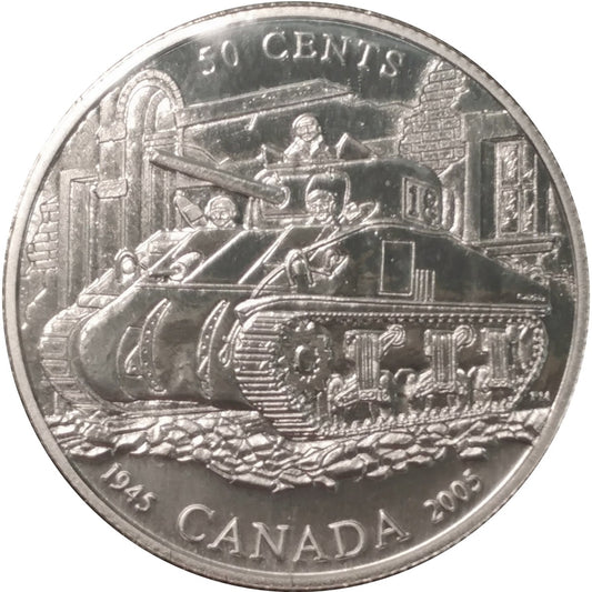 2005 Canada Conquest Of Sicily 50-cents Specimen