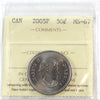 2005P Canada 50-cents ICCS Certified MS67