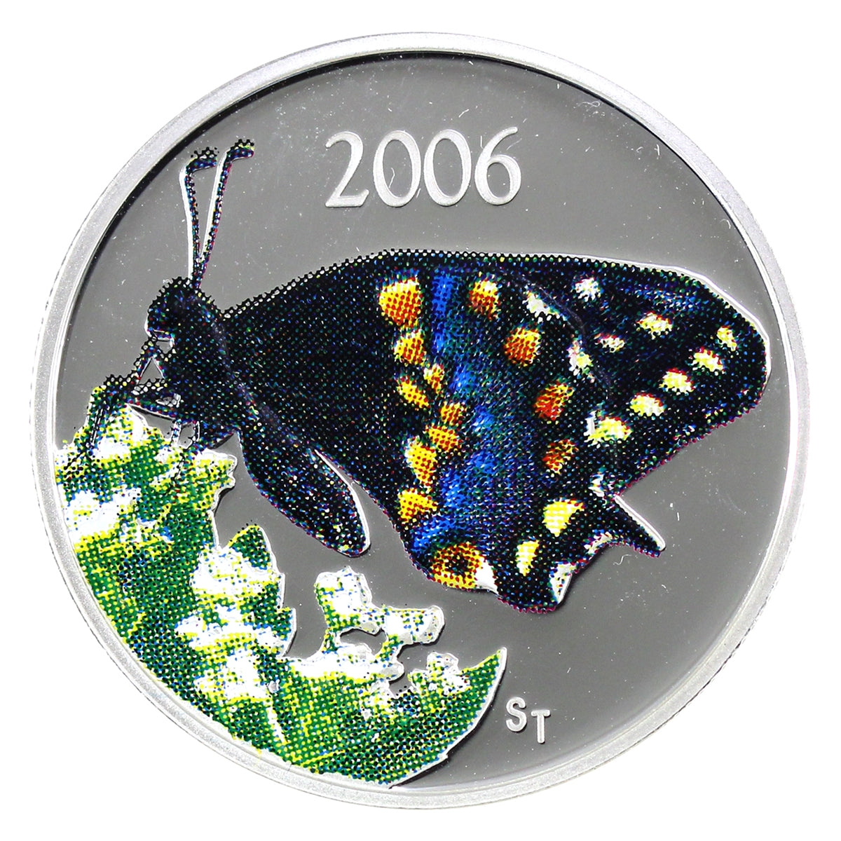 2006 Canada Short Tailed Swallowtail 50-cents Silver Proof_