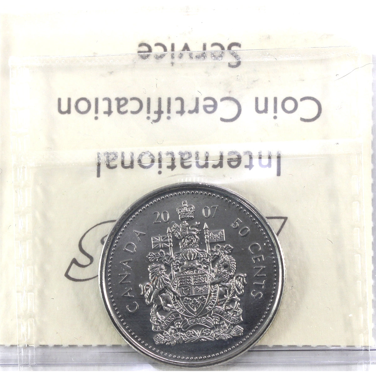 2007 Canada 50-cents ICCS Certified MS66