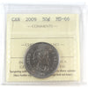 2009 Canada 50-cents ICCS Certified MS66