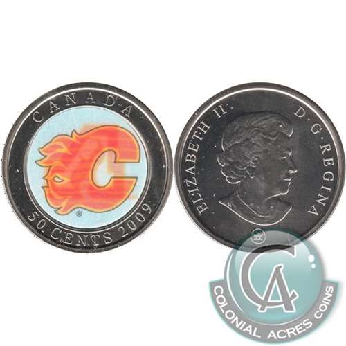 2009 Canada Calgary Flames Hologram 50-cents Specimen$