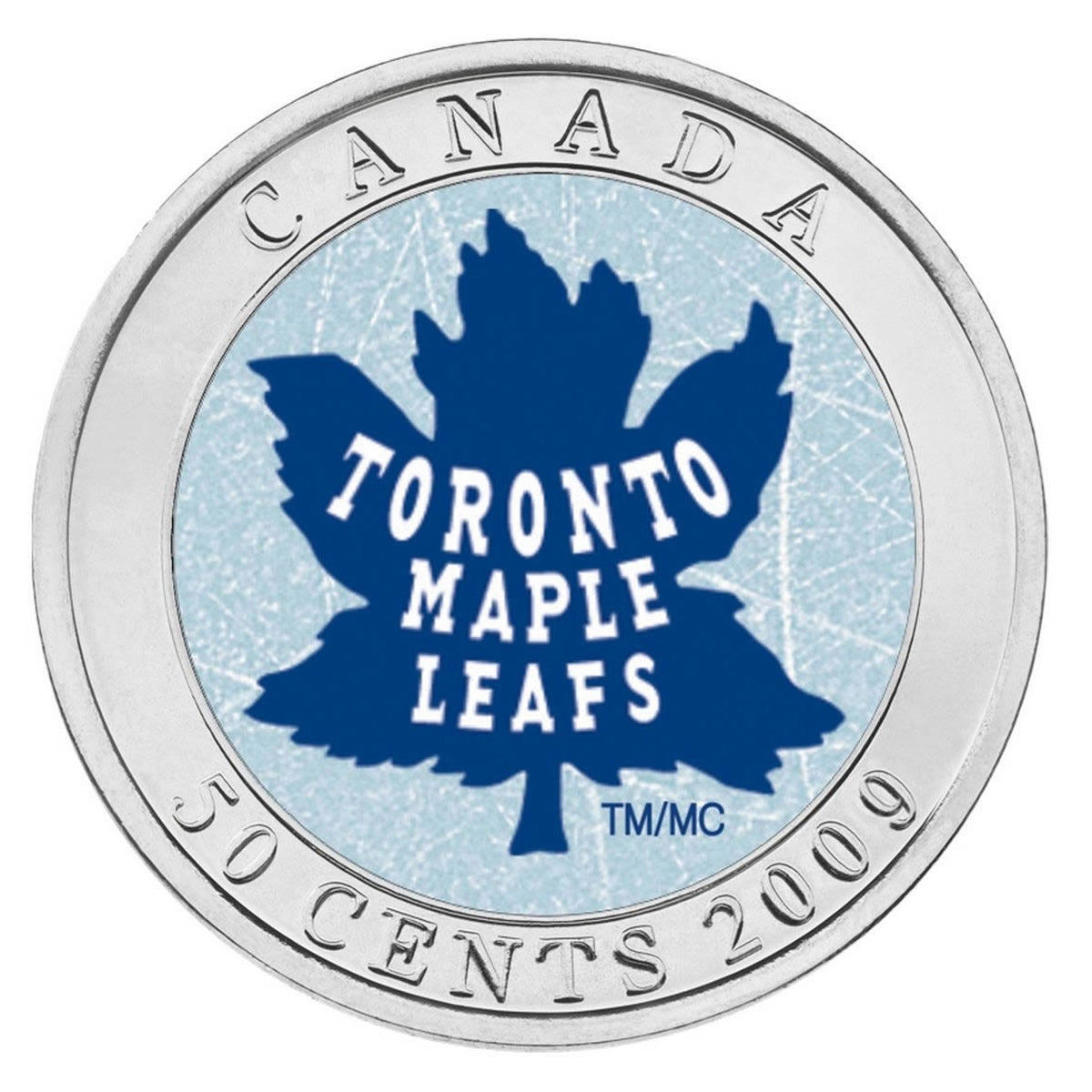 2009 Canada Toronto Maple Leafs Hologram 50-cents Specimen$