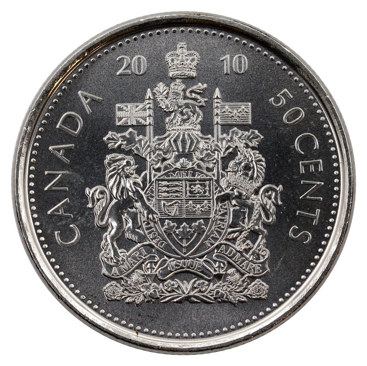 2010 Canada 50-cents Brilliant Uncirculated (MS63)
