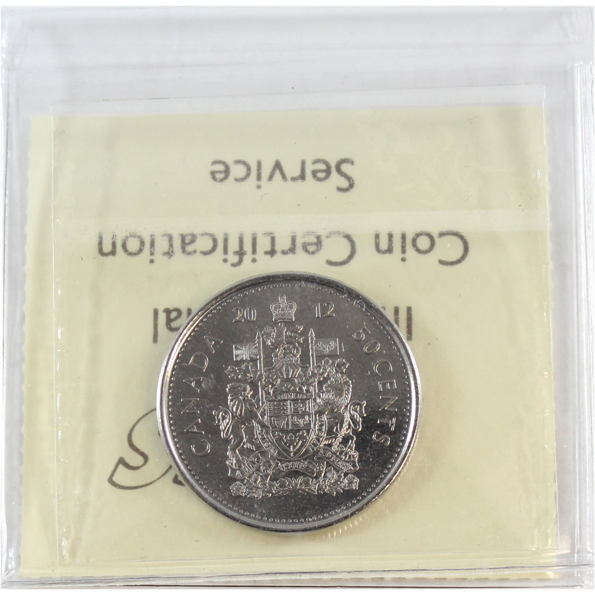 2012 Canada 50-cents ICCS Certified MS67