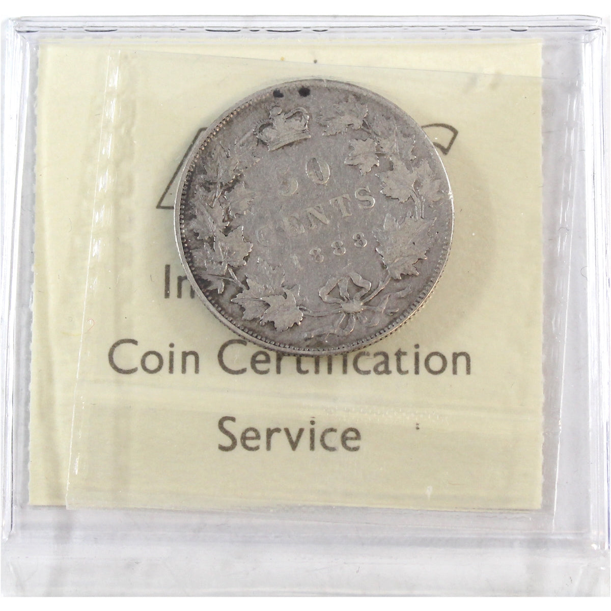 1888 Obv. 2 Canada 50-cents ICCS Certified VG10