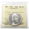 1941 Canada 50-cents ICCS Certified MS63