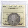 1898 Canada 50-cents ICCS Certified G4