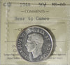 1944 Near 4 Canada 50-cents ICCS Certified MS60 Cameo