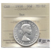 1958 Dot Canada 50-cents ICCS Certified MS62