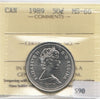 1989 Canada 50-cents ICCS Certified MS66