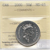 2000 Canada 50-cents ICCS Certified MS65