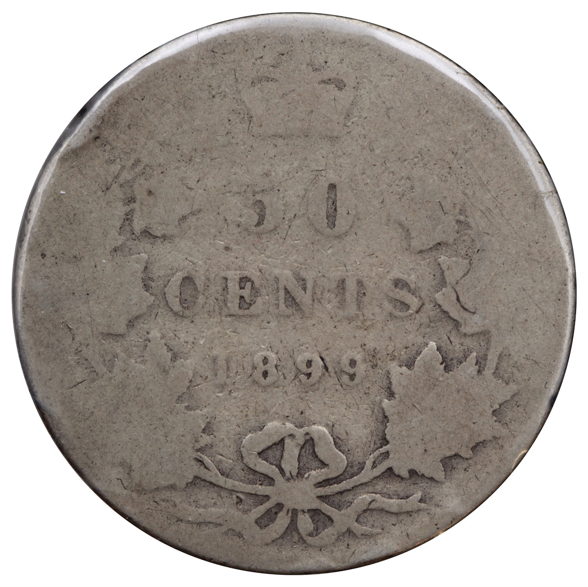 1899 Large 1st 9 Canada 50-cents Filler