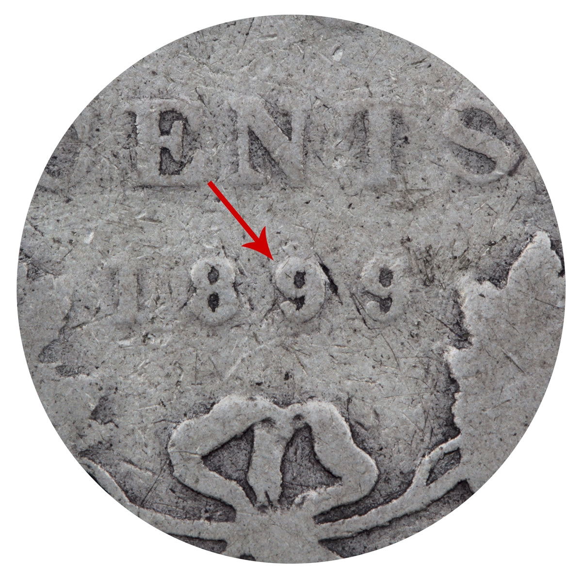 1899 Large 1st 9 Canada 50-cents Filler