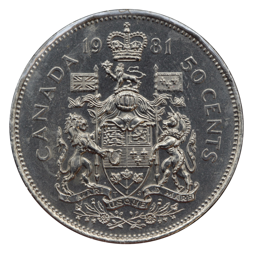 1981 Canada 50-cents Choice Brilliant Uncirculated (MS64)