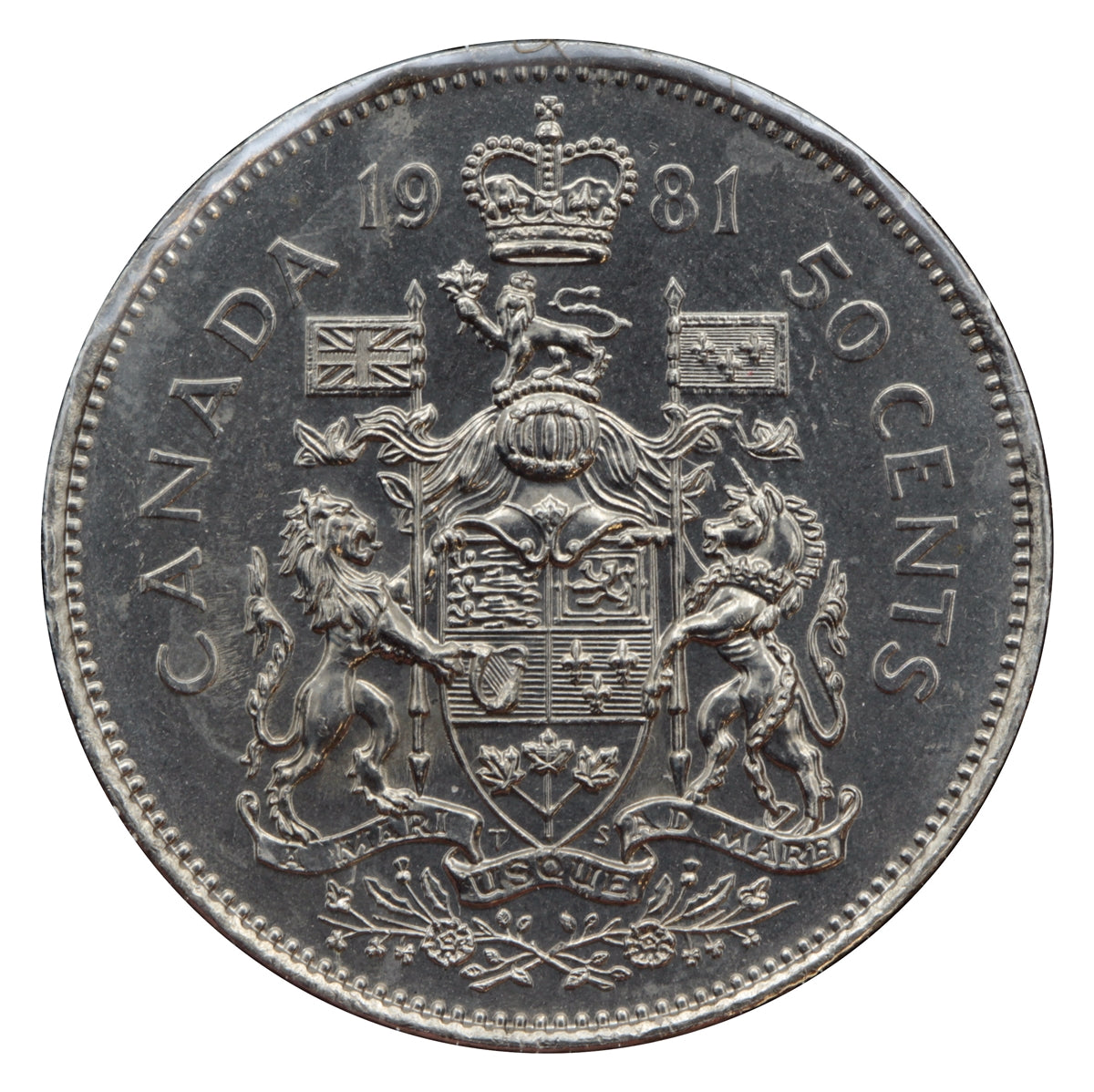 1981 Canada 50-cents Choice Brilliant Uncirculated (MS64)