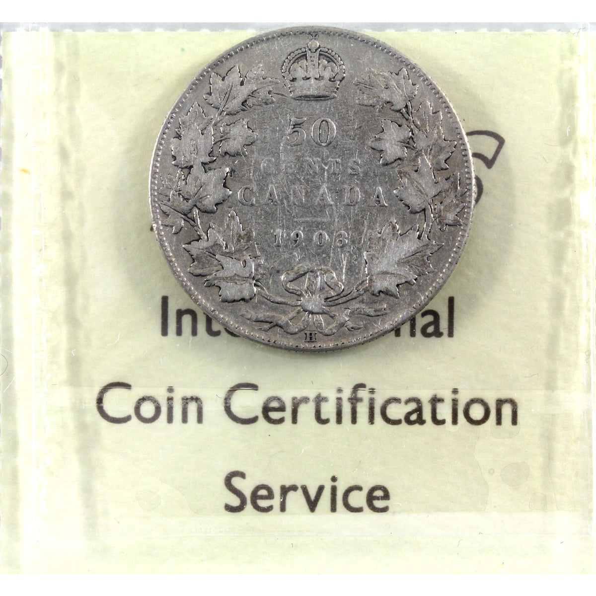 1903H Canada 50-cents ICCS Certified F12