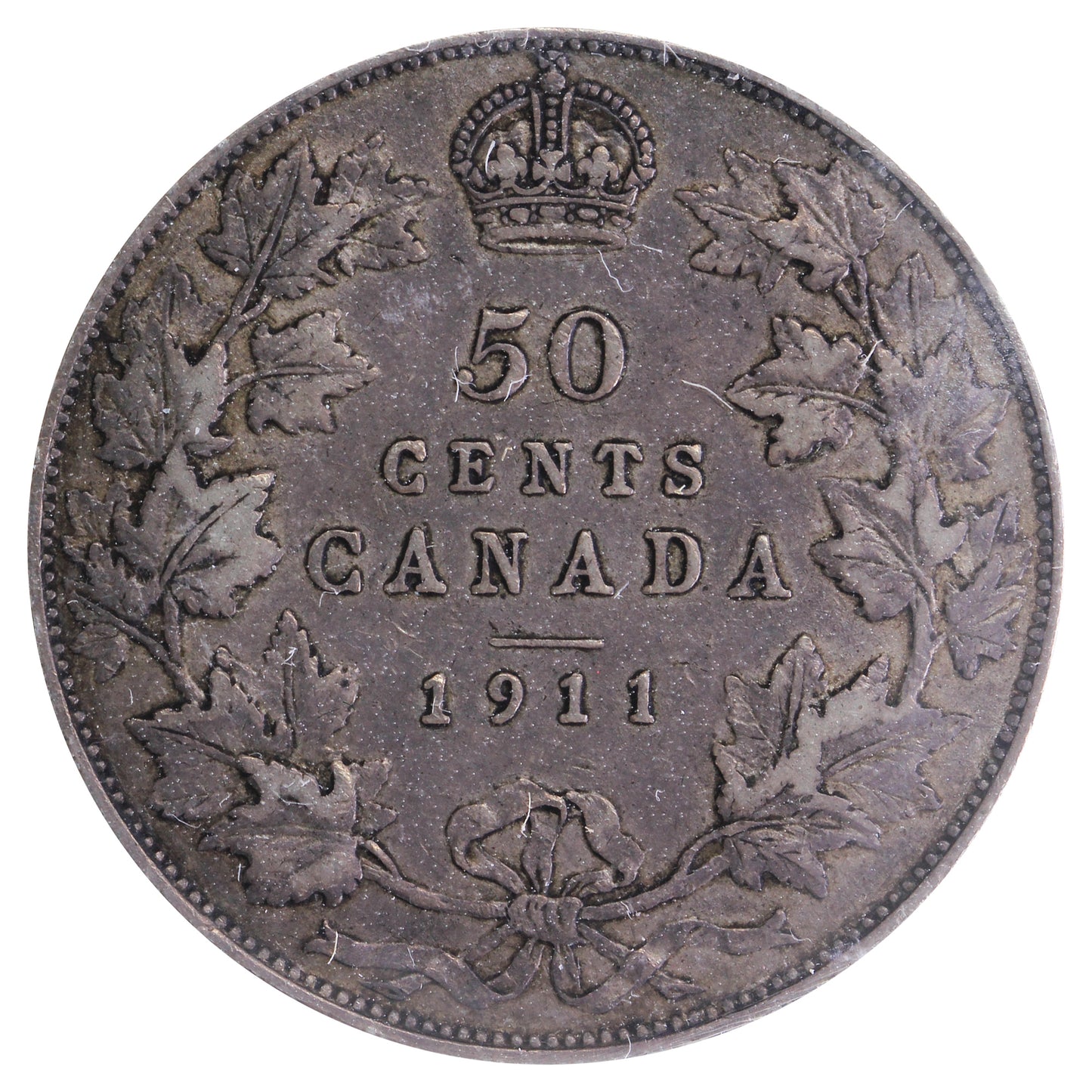 1911 Canada 50-cents ICCS Certified VF20