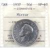 1937 Mirror Canada 50-cents ICCS Certified SP62 (OG 384)