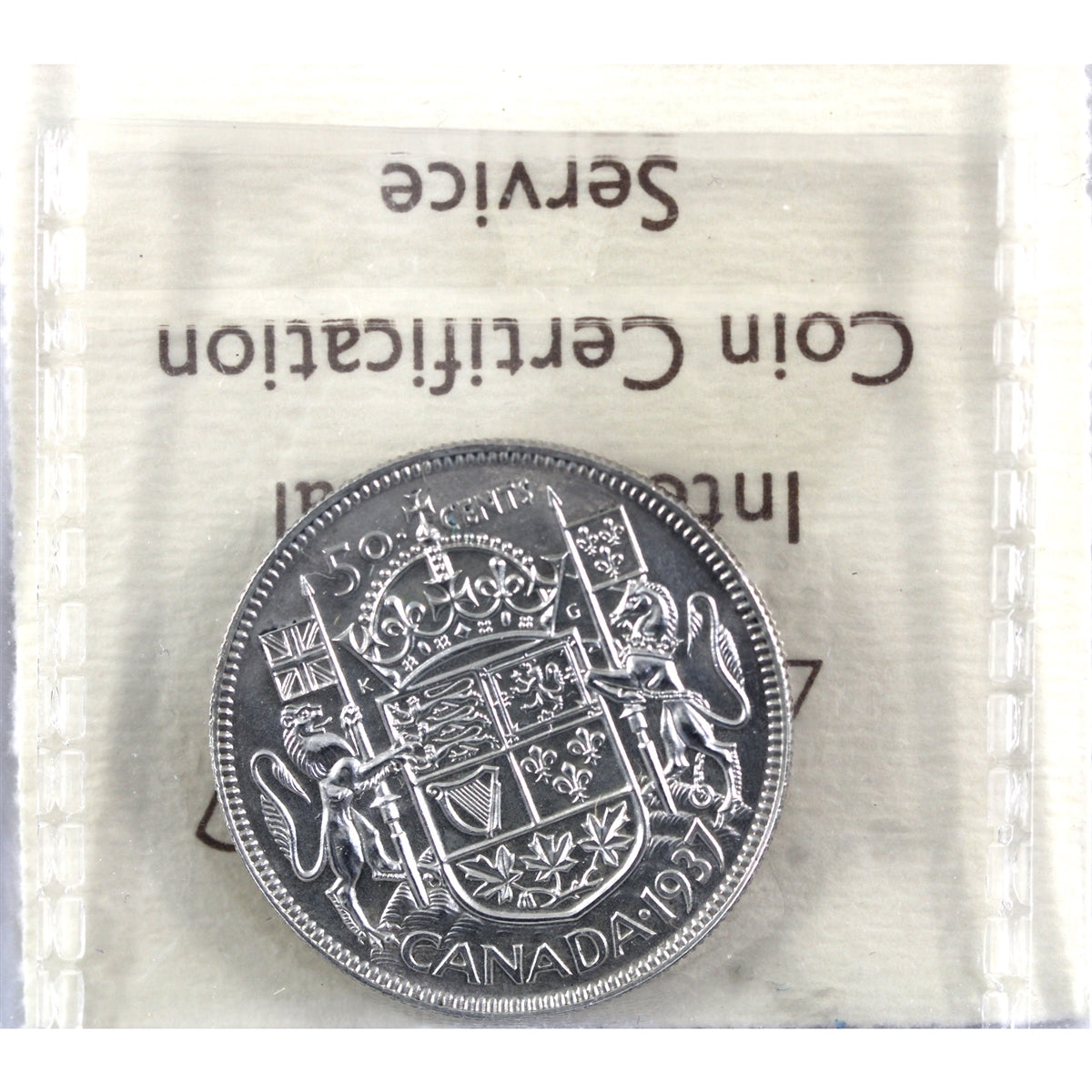 1937 Mirror Canada 50-cents ICCS Certified SP62 (OG 384)