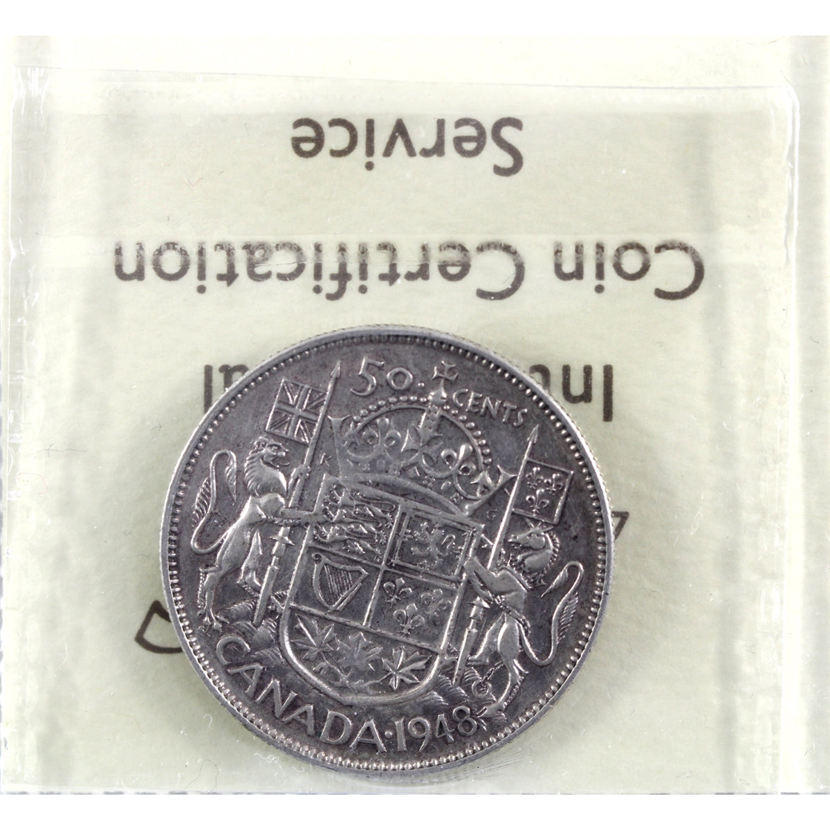 1948 Canada 50-cents ICCS Certified F15