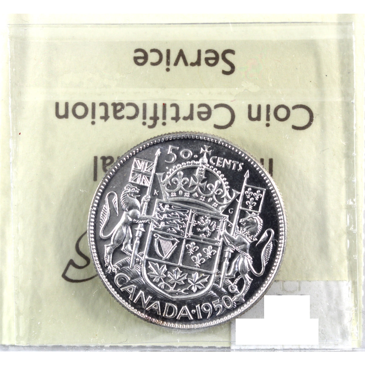 1950 Design Canada 50-cents ICCS Certified MS64