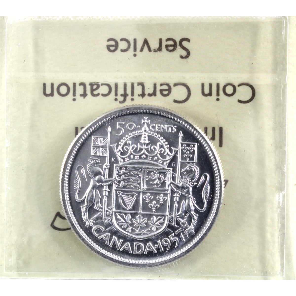 1957 Canada 50-cents ICCS Certified MS63