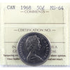 1968 Canada 50-cents ICCS Certified MS64