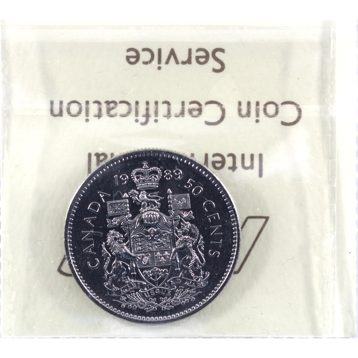 1989 Canada 50-cents ICCS Certified MS64