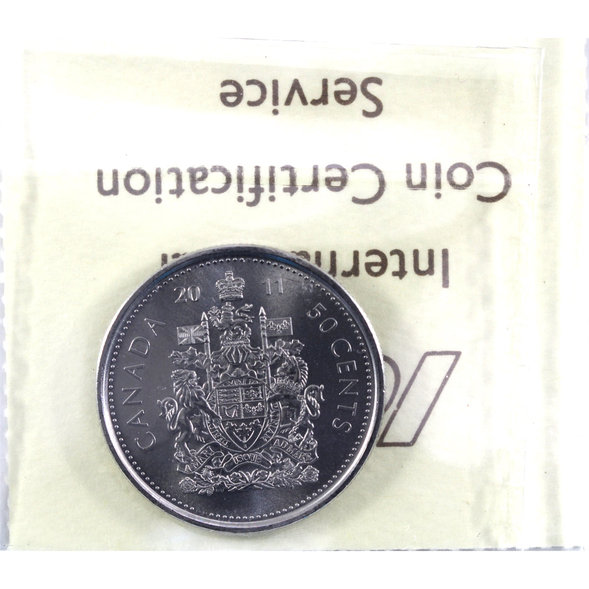 2011 Canada 50-cents ICCS Certified MS64