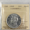 1946 Canada 50-cents ICCS Certified MS62
