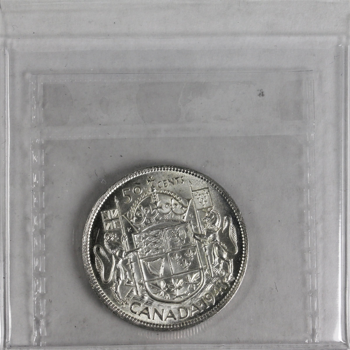 1941 Canada 50-cents ICCS Certified AU55