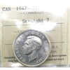 1947 Straight 7 Canada 50-cents ICCS Certified MS62