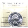 1958 Canada 50-cents ICCS Certified MS65