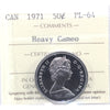 1971 Canada 50-cents ICCS Certified PL64 Heavy Cameo