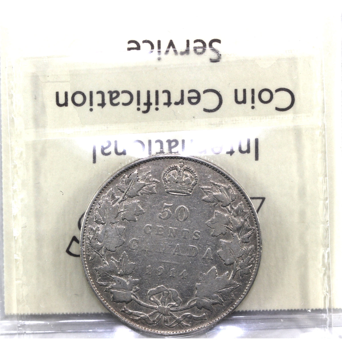 1914 Canada 50-cents ICCS Certified VG10