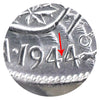 1944 Near 4 Canada 50-cents ICCS Certified AU55