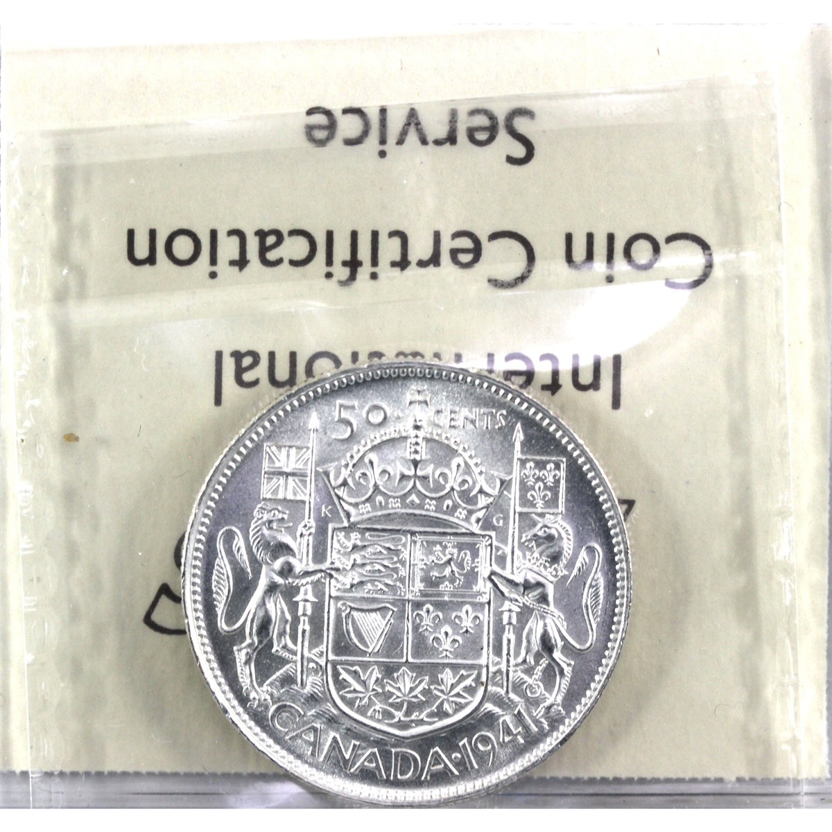 1941 Canada 50-cents ICCS Certified MS60