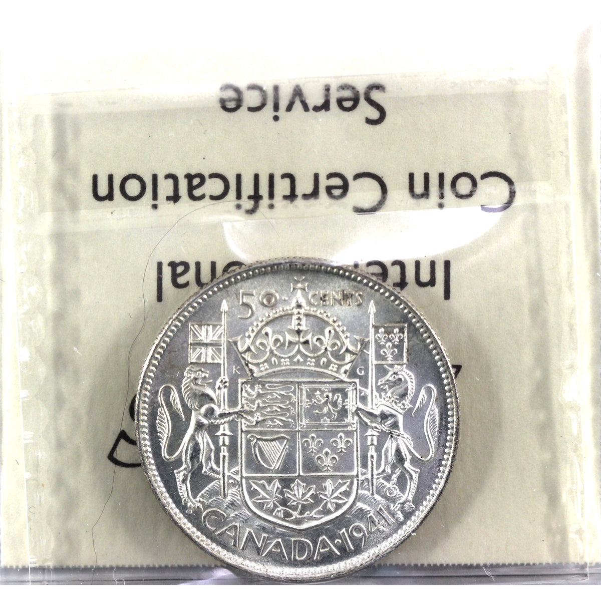 1941 Canada 50-cents ICCS Certified MS62