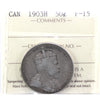1903H Canada 50-cents ICCS Certified F15